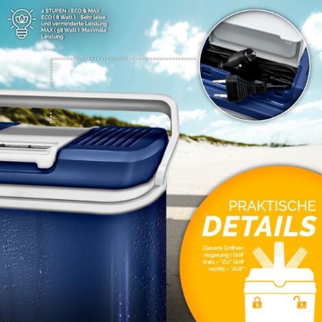 Glacière électrique mini réfrigérateur portable frigo voiture voyage  camping 50L