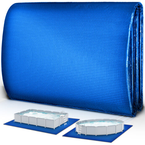 tillvex Bâche pour piscine 335 x 335 cm ronde Base pour bassin résistant aux rayons UV et aux déchirures Bâche de protection pour piscine