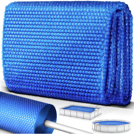 tillvex Bâche à Bulles pour Piscine rectangulaire 450 x 220 cm Bâche Solaire de 120 µm d'épaisseur Découpe individuelle Chauffage de Piscine pour Eau Chaude