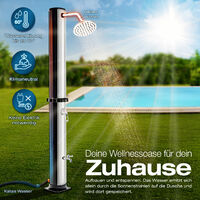 Douche solaire de jardin Douche extérieure Camping jusqu'à 60°C 20L