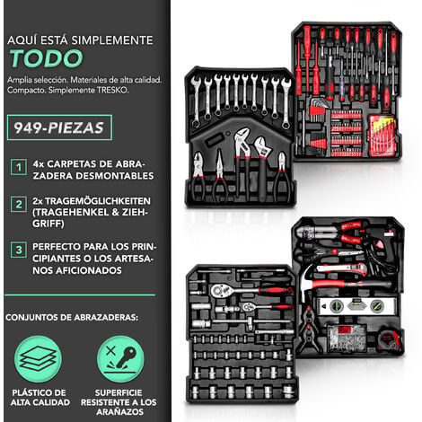 BOSCH-caja de herramientas multifunción para el hogar, conjunto de  mantenimiento, combinación de herramientas manuales, 108