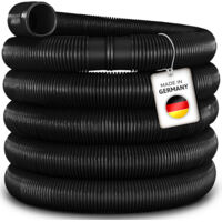 tillvex Manguera de piscina 25m - Ø 32mm Manguera de piscina negra Manguera de aspiración Manguera solar