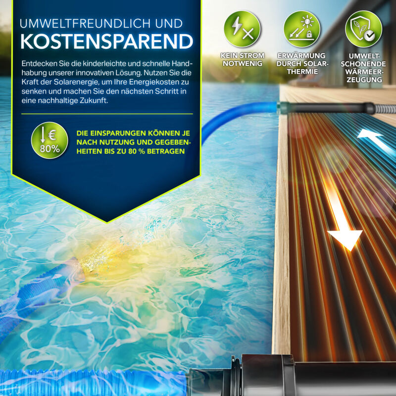 Tubo Per Piscina 32 Mm X 6,3 Metri – Nero, Antrafile UV, Per Filtri E Pulizia