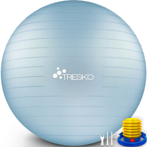 TRESKO Palla Fitness, Palla Pilates Anti-Scoppio 55cm/65cm/75cm/85cm  75cm