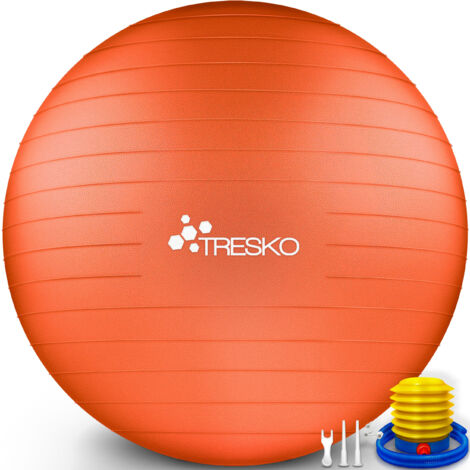TRESKO Palla Fitness, Palla Pilates Anti-Scoppio 55cm/65cm/75cm/85cm  65cm