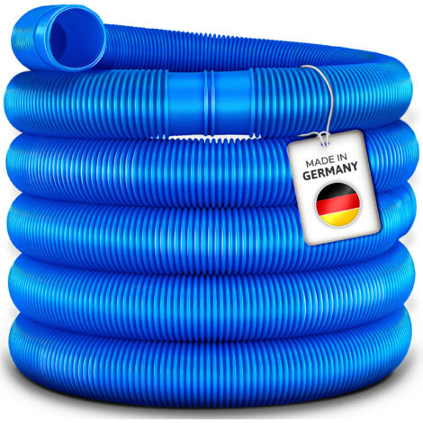 tillvex Tubo flessibile per piscina Ø 32 - 38mm tubo flessibile per piscina tubo di aspirazione tubo solare 14m / 38mm blu