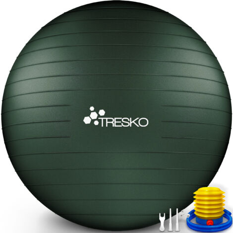 TRESKO Palla Fitness, Palla Pilates Anti-Scoppio 55cm/65cm/75cm/85cm  75cm