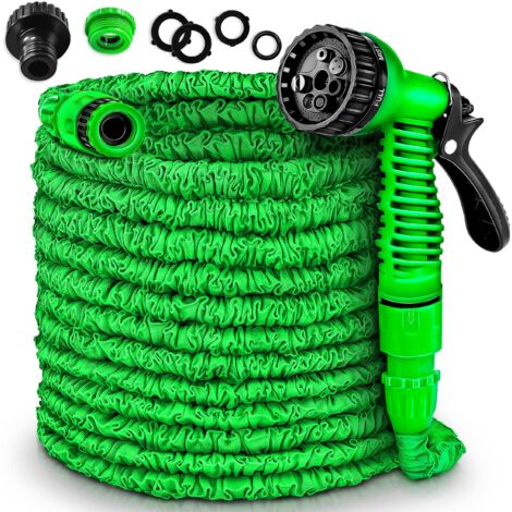 TRESKO Tubo Acqua Estensibile Tubo Irrigazione Estensibile 3/4" Tubo Acqua Da Giardino Avvolgibile in 6 diverse misure (45m)