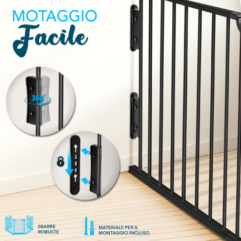 Estensione per Barriera di Sicurezza per Scale, Cancello Pieghevole per Bambini