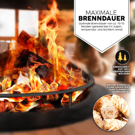 Accendifuoco Naturale 50pz Lana di Legno per Barbecue e Forno Pizza