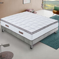 Materasso Singolo 100x190 in Memory Foam - Sostenitovo Sfoderabile - con TOPPER REMOVIBILE - Lato Estate/inverno - Alto 24 cm - Ortopedico e ottimo per la schiena