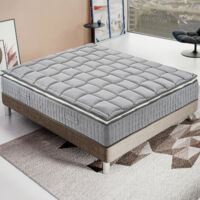 Materasso Piazza e Mezza 140x200 Molle progressive - Alto 27 cm - Ortopedico - Sfoderabile - con topper Memory in OMAGGIO