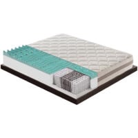 Materasso 160x190 900 Molle insacchettate e memory foam 9 Zone differenziate – Alto 22 cm