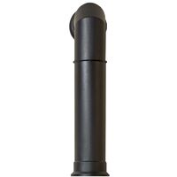 Adam Tall Angled Stove Pipe in Black
