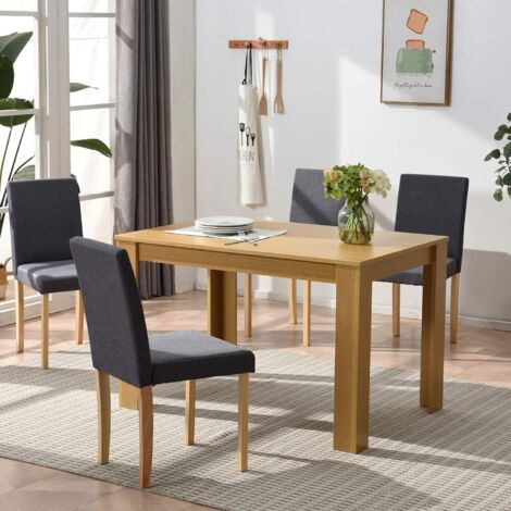 4 seater wooden dining set