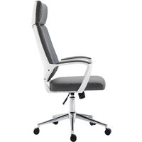 Cherry Tree Furniture High Back Modern Design PU Leather Swivel Office Chair Computer Desk Chair (Grey)