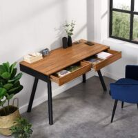 Cherry Tree Furniture ZERMATT Smart Desk with Built-in Bluetooth/USB Speaker & Charger