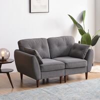 Cherry Tree Furniture Brooks Sofa range in Grey PU Leather 2 Seater