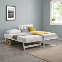 Cherry Tree Furniture Fairfield FSC Certified Single Wooden Bed with Pop Up Trundle