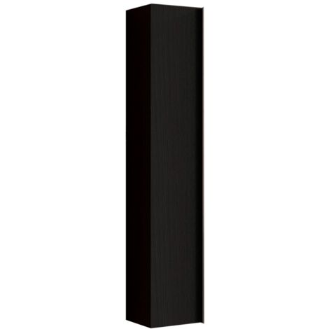 Meuble de salle de bain suspendu, 1porte, collection FRASSI. Coloris noir cendré (1/2)