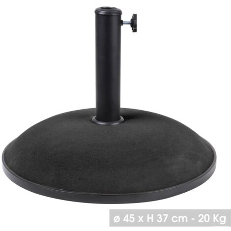 Parasol De Jardin ORIENT Avec Inclinaison Réglable En Gris Foncé, Poids 4,5 Kg Dimensions L270 X L270 X H235 Cm 82273867