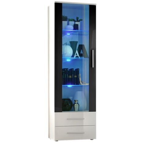 Meuble Vitrine avec éclairage Led pour salon