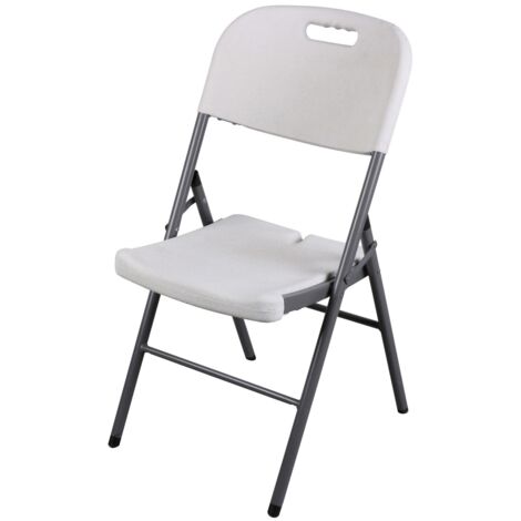 Lot de 6 chaises de camping pliables en PVC – Dimensions 86x45x44 cm (1/2)