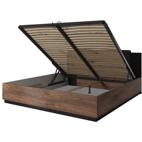 Meublorama – Coffre pour lit 180x200cm – Bois de qualité – Design moderne pour rangement optimisé – Compatible avec lits 180x200cm