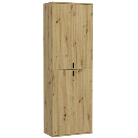 Armoire 4 portes – Chêne clair – BODITE (1/3)