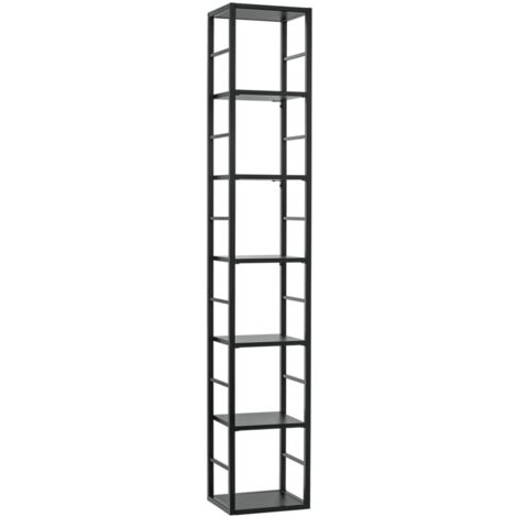 Étagère colonne collection SWITCH - Cadre en métal noir - style industriel (1/5)
