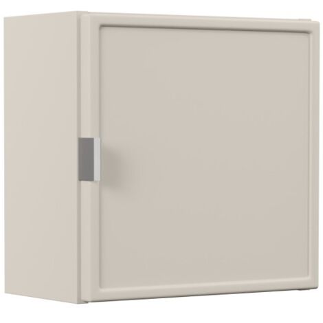 Meuble haut salle de bain BRAZZA – 1 porte – Coloris marron congo – L35 x H35 cm – À suspendre (1/4)