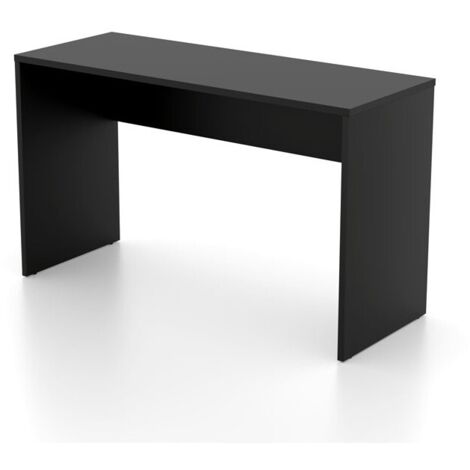 Bureau noir MELTO 130 cm – Élégant, moderne et parfait pour télétravail ou chambre ado (1/3)