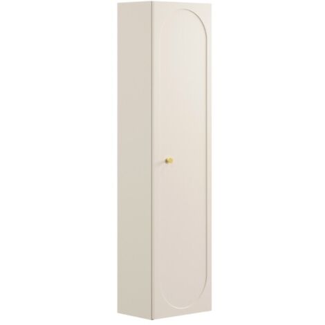 Colonne TORNADO 140 cm – Finition sable – 1 porte, 4 étagères, style contemporain (1/5)