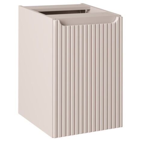 Meuble de rangement VANO avec panier à linge – Marron congo – L40 × P39 × H57 cm – Salle de bain (1/5)