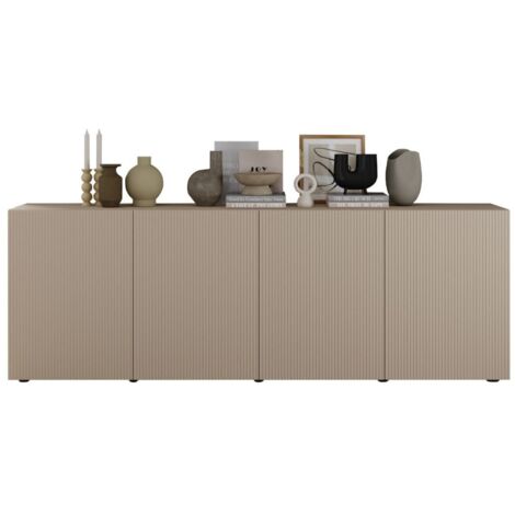 Buffet SCENA – 241×84×42 cm – 4 portes – Cachemire (1/3)