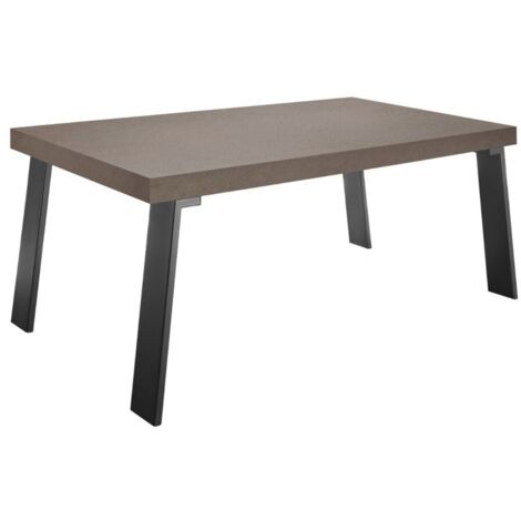 Table de salle à manger SPRING – L168 x H88 x l78 cm – Gris foncé (1/2)