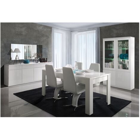 Grand miroir FABIO BLANC. Accessoire idéal pour votre salon ou salle à manger