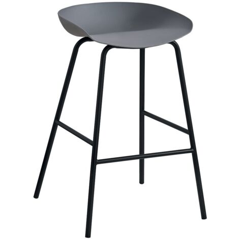 Chaise de comptoir design gris. Collection SIRA (1/5)
