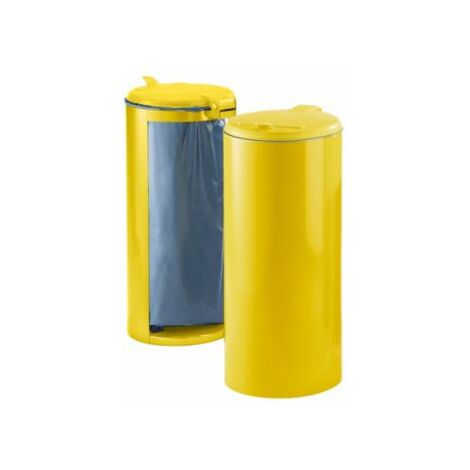 Abfallsammler Deckel rund gelb für 1x120 l Säcke 
