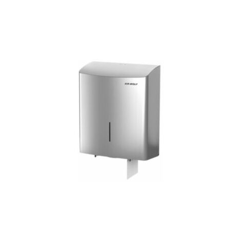 Duplex-Toilettenpapierspender - für 1 Großrolle oder 3 Haushaltsrollen - - Gehäusefarbe: Edelstahl