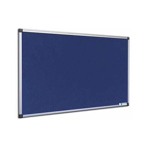 Certeo Pinnwand BxH 90 x 60 cm Filz Filztafel Moderationstafel Memoboard Blau