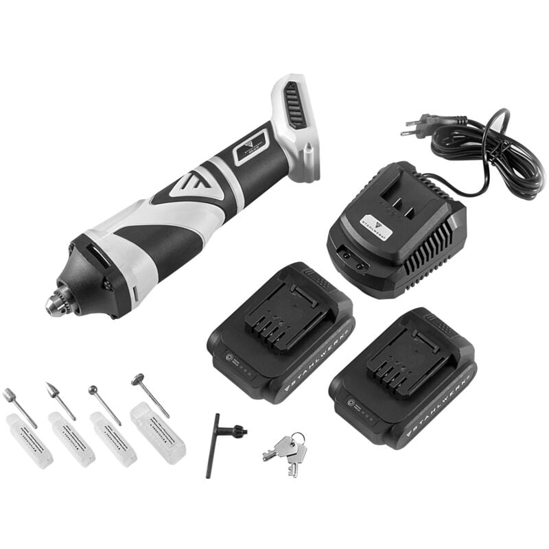 STAHLWERK Akku-Geradschleifer Stabschleifer mit 750 Watt Brushless-Technologie 