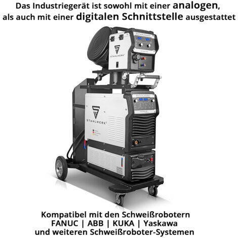 STAHLWERK Industrie-Schweißgerät MIG MAG 350 DP IGBT Inverter mit 350 ...