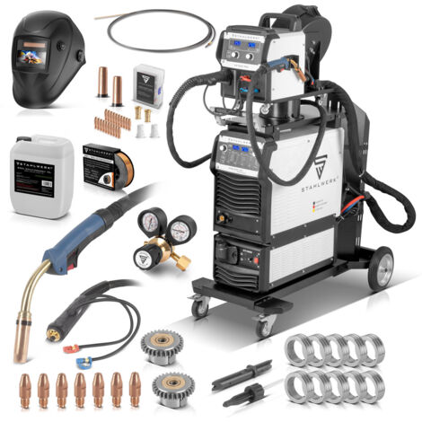 STAHLWERK Industrie-Schweißgerät MIG MAG 350 DP Vollausstattung IGBT ...