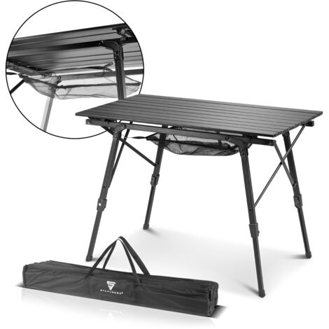 STAHLWERK Campingtisch CT-30 ST Faltbarer und höhenverstellbarer Alu-Klapptisch (1/5)