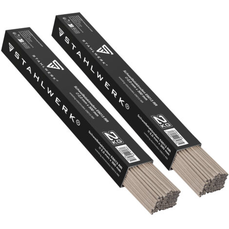 STAHLWERK 2 x Stabelektroden AWS E6013RR dick rutilumhüllt 2 mm x 300 mm 2 kg