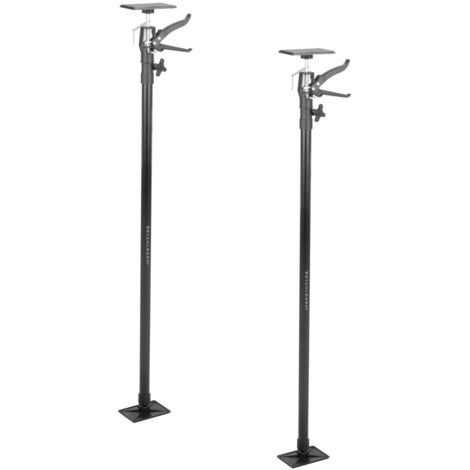 STAHLWERK Teleskop-Stützstange 2er Set 110-290 cm mit 43 kg Tragkraft Baustütze