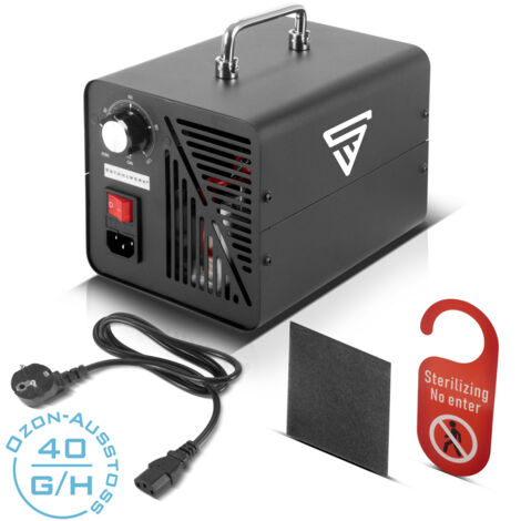 STAHLWERK Ozongenerator OG-40 ST mit 40 g/h, bis 200 qm, Timer-Funktion