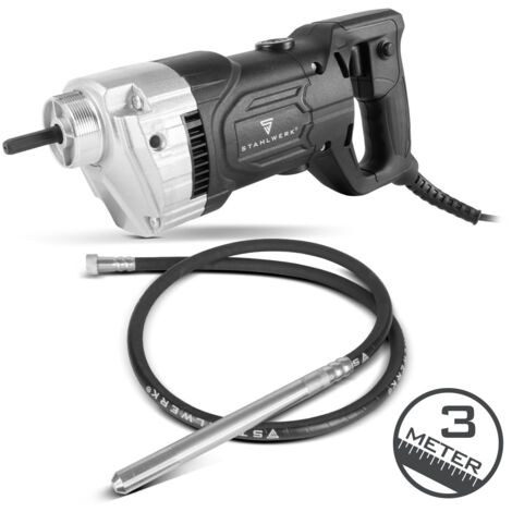 STAHLWERK Betonverdichter 900W mit Rüttelflasche 35mm 3m (1/5)