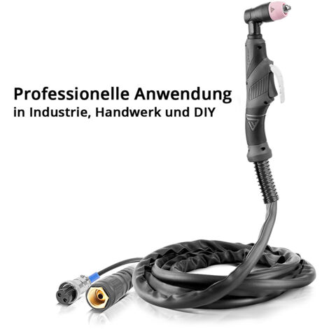 Produktbild von Plasmabrenner Zubehör AG-60 – 70A, 9mm, 5-Pol Schlauchpaket Mit Gasanschluss 4m